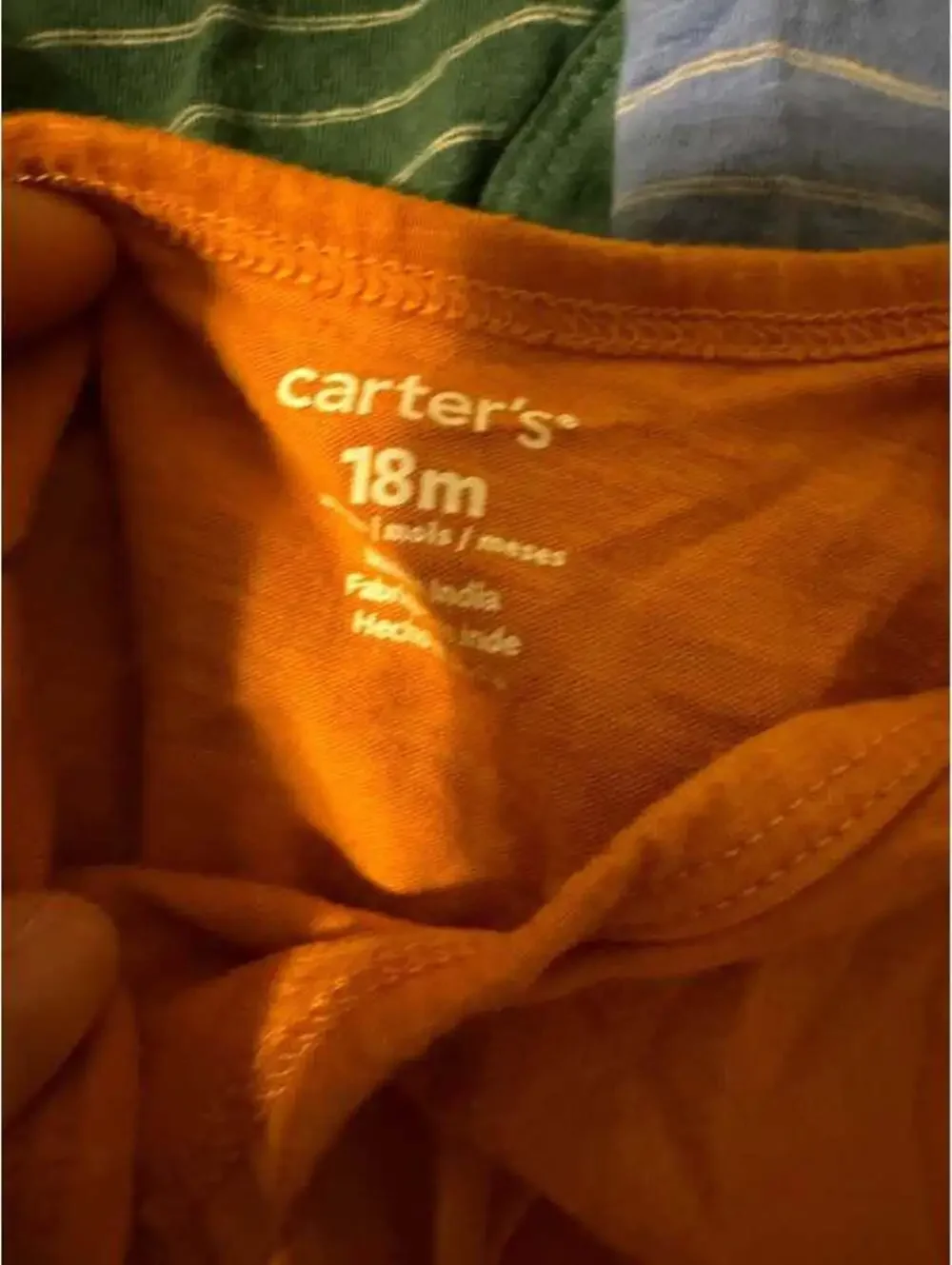 Carter's 6-Pack Sleeveless Bodysuits Size 18M